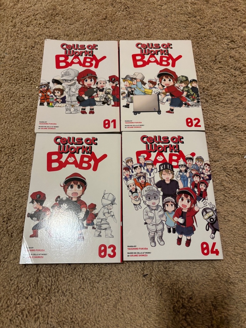 Cells at Work! Baby! Manga bundle - Books 1-4